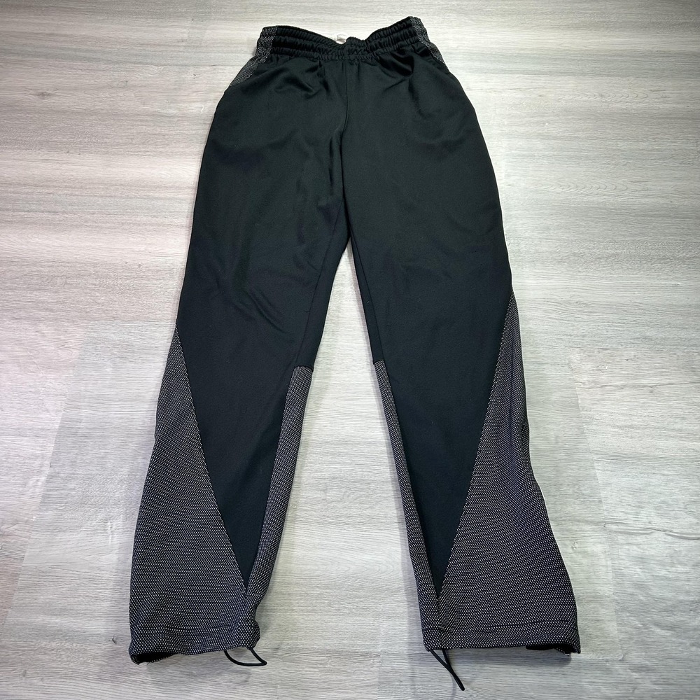 Jordan Pants Mens XS Black Dri-FIT Track Pants Colorblock Zip Hem 696734-010